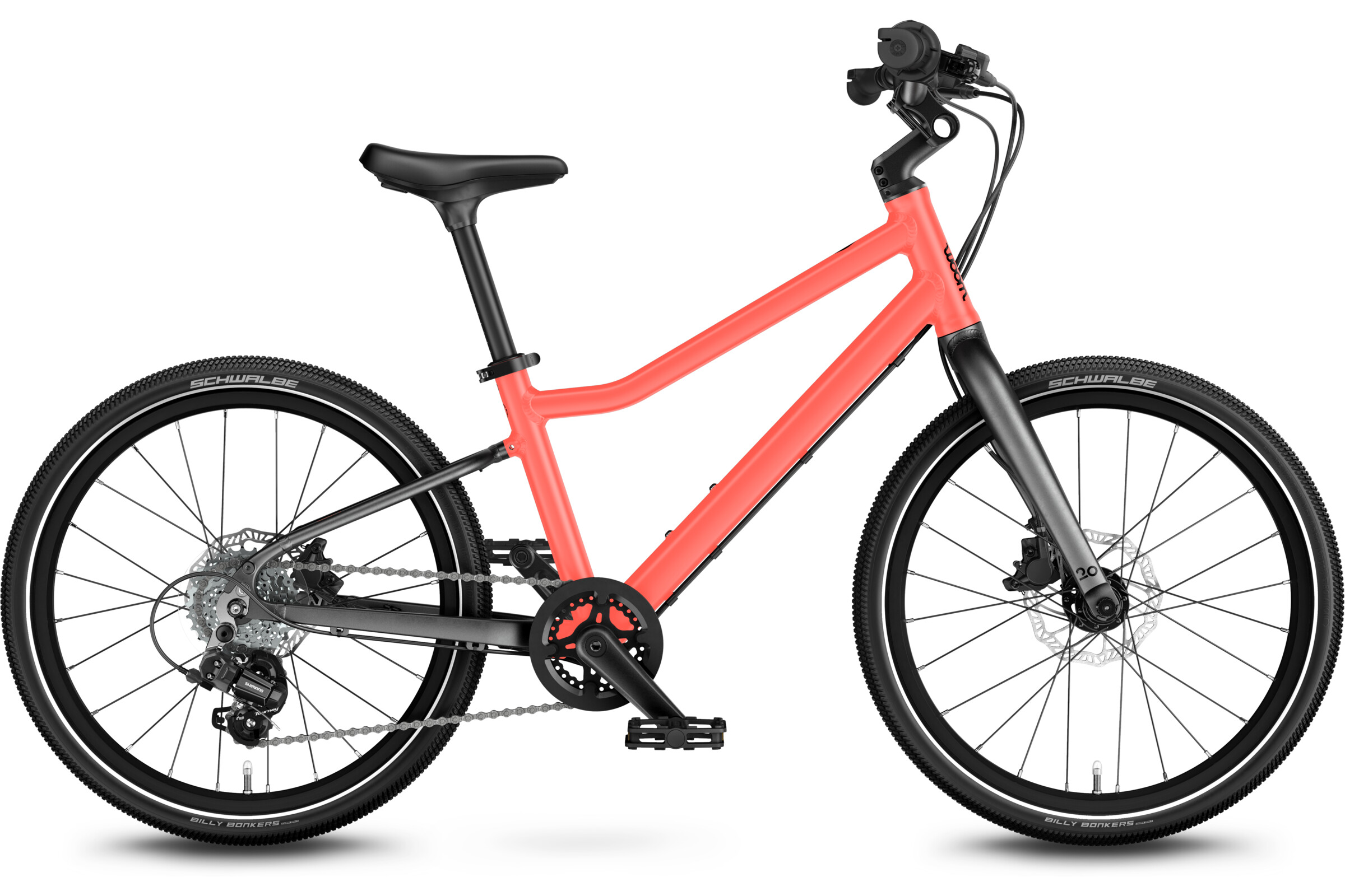 Woom Explore 4 neon coral - Onesize/20 Zoll